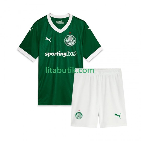 Palmeiras Barn Hemma Fotbollströja 2025 Kortärmad
