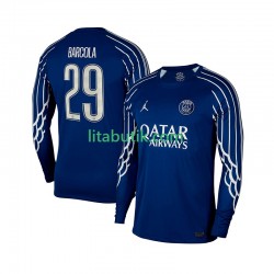 Paris Saint-Germain Bradley Barcola 29 Män Fjärde Fotbollströja 2024-2025 Långärmad Paris Saint-Germain Bradley Barcola 29 Män Fjärde Fotbollströja 2024-2025 Långärmad