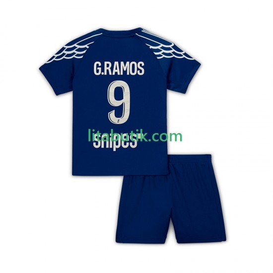 Paris Saint-Germain Goncalo Ramos 9 Barn Fjärde Fotbollströja 2024-2025 Kortärmad