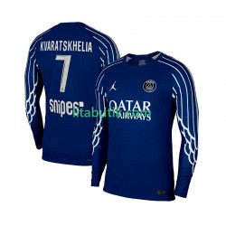 Paris Saint-Germain Khvicha Kvaratskhelia 7 Män Fjärde Fotbollströja 2024-2025 Långärmad Paris Saint-Germain Khvicha Kvaratskhelia 7 Män Fjärde Fotbollströja 2024-2025 Långärmad