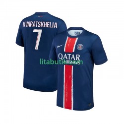 Paris Saint-Germain Khvicha Kvaratskhelia 7 Män Hemma Fotbollströja 2024-2025 Kortärmad Paris Saint-Germain Khvicha Kvaratskhelia 7 Män Hemma Fotbollströja 2024-2025 Kortärmad