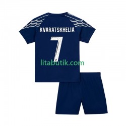 Paris Saint-Germain Khvicha Kvaratskhelia 7 Barn Fjärde Fotbollströja 2024-2025 Kortärmad Paris Saint-Germain Khvicha Kvaratskhelia 7 Barn Fjärde Fotbollströja 2024-2025 Kortärmad