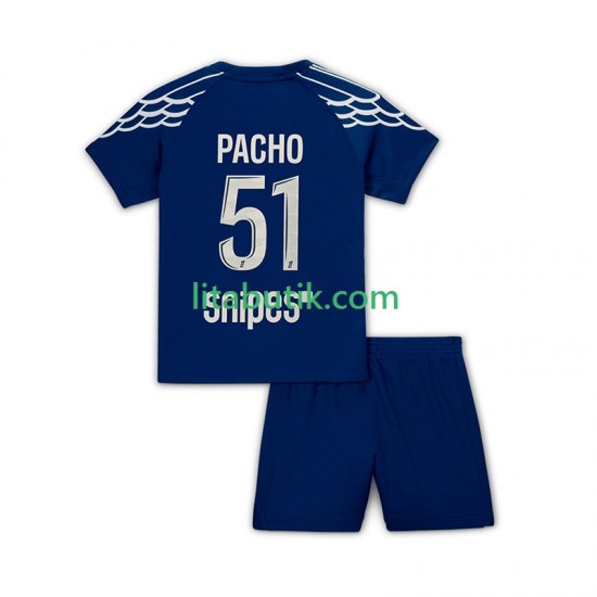 Paris Saint-Germain Pacho 51 Barn Fjärde Fotbollströja 2024-2025 Kortärmad