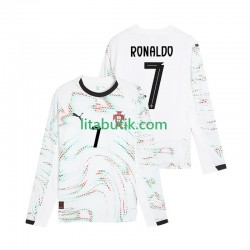 Portugal Cristiano Ronaldo 7 Män Borta Fotbollströja 2025 Långärmad Portugal Cristiano Ronaldo 7 Män Borta Fotbollströja 2025 Långärmad