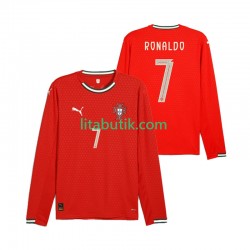 Portugal Cristiano Ronaldo 7 Män Hemma Fotbollströja 2025 Långärmad Portugal Cristiano Ronaldo 7 Män Hemma Fotbollströja 2025 Långärmad