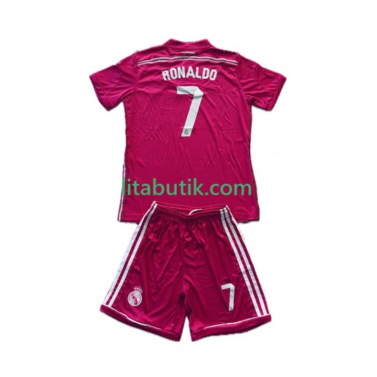 Real Madrid Cristiano Ronaldo 7 2014 2015 Retro Barn Borta Fotbollströja Kortärmad