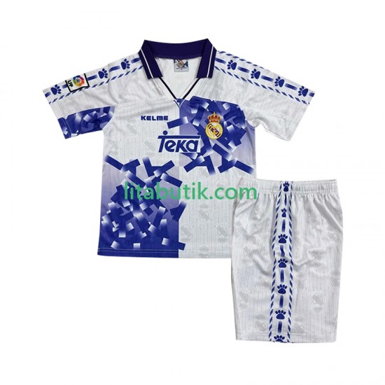 Real Madrid 1996 1997 Retro Barn Tredje Fotbollströja Kortärmad