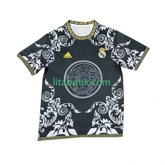 Real Madrid Versace Black Edition Män Hemma Fotbollströja 2024-2025 Kortärmad