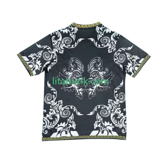 Real Madrid Versace Black Edition Män Hemma Fotbollströja 2024-2025 Kortärmad