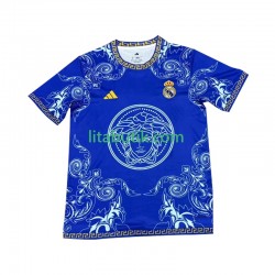 Real Madrid Versace Blue Edition Män Hemma Fotbollströja 2024-2025 Kortärmad