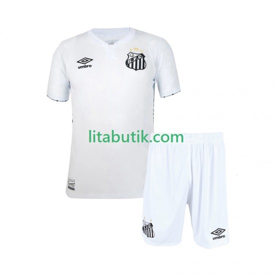 Santos FC Barn Hemma Fotbollströja 2024-2025 Kortärmad