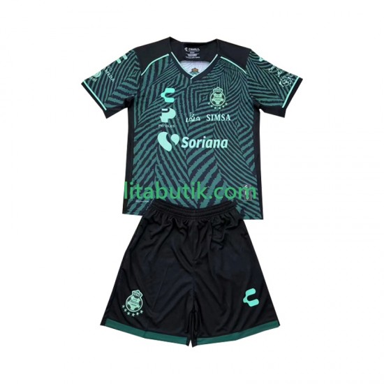 Santos FC Laguna Barn Borta Fotbollströja 2024-2025 Kortärmad