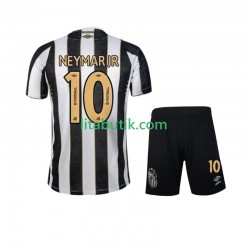 Santos FC Neymar JR 10 Barn Borta Fotbollströja 2024-2025 Kortärmad