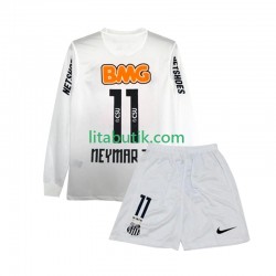 Santos FC Neymar JR 11 2012 Retro Barn Hemma Fotbollströja 2011 Långärmad