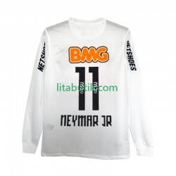 Santos FC Neymar JR 11 2012 Retro Män Hemma Fotbollströja 2011 Långärmad