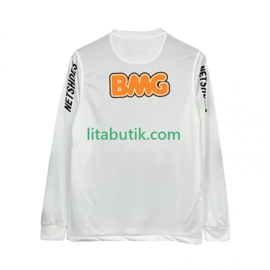 Santos FC 2012 Retro Män Hemma Fotbollströja 2011 Långärmad