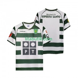Sporting Lissabon 2001 2003 Retro Män Hemma Fotbollströja Kortärmad