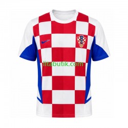 Kroatien Retro Män Hemma Fotbollströja 2002 Kortärmad Kroatien Retro Män Hemma Fotbollströja 2002 Kortärmad