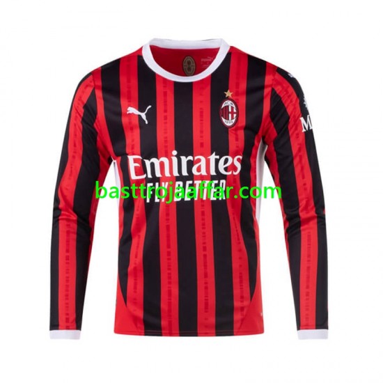 AC Milan Män Hemma Fotbollströja 2024-2025 Långärmad