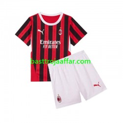AC Milan Barn Hemma Fotbollströja 2024-2025 Kortärmad