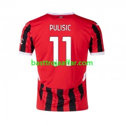 AC Milan Pulisic 11 Män Hemma Fotbollströja 2024-2025 Kortärmad
