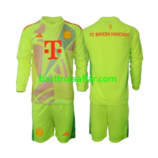 FC Bayern München Målvakt Barn Hemma Fotbollströja 2024-2025 Långärmad