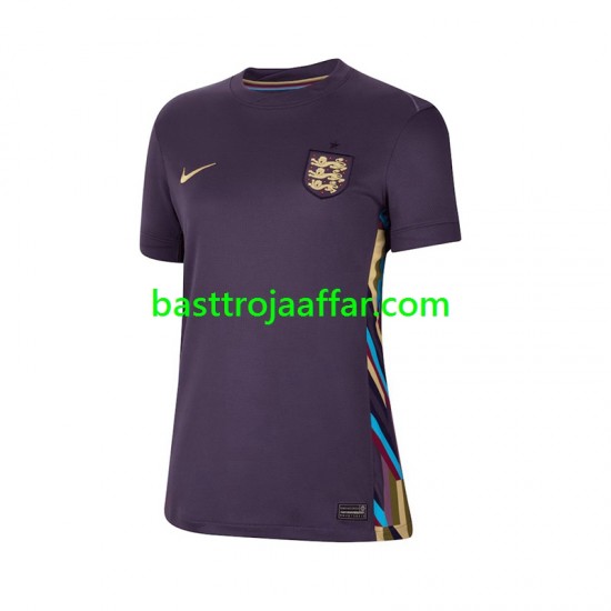 England Dam Borta Fotbollströja Euro 2024 Kortärmad