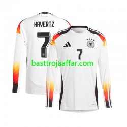Tyskland Havertz 7 Män Hemma Fotbollströja Euro 2024 Långärmad Tyskland Havertz 7 Män Hemma Fotbollströja Euro 2024 Långärmad