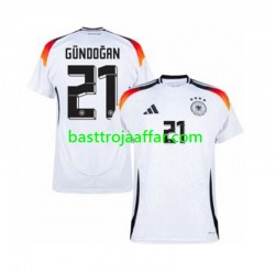 Tyskland Ilkay Gundogan 21 Män Hemma Fotbollströja Euro 2024 Kortärmad