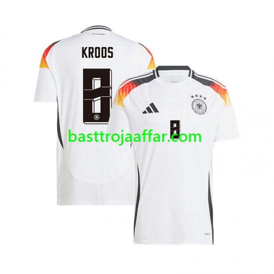 Tyskland Toni Kroos 8 Män Hemma Fotbollströja Euro 2024 Kortärmad
