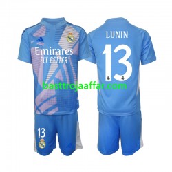 Real Madrid Andriy Lunin 13 Målvakt Barn Hemma Fotbollströja 2024-2025 Kortärmad
