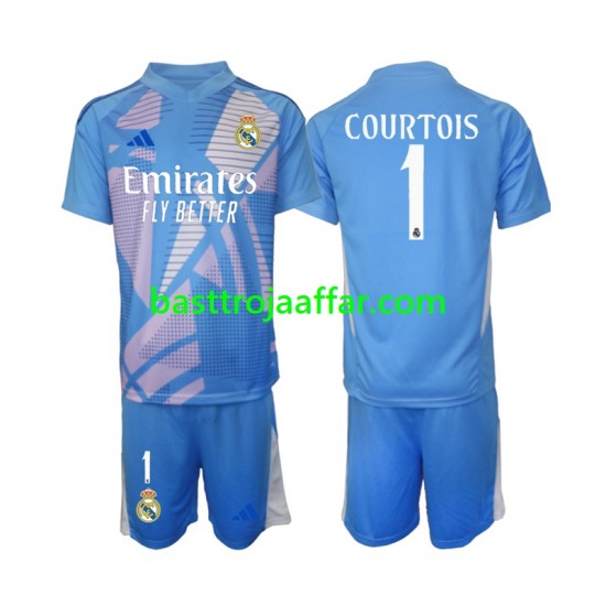 Real Madrid Thibaut Courtois 1 Målvakt Barn Hemma Fotbollströja 2024-2025 Kortärmad