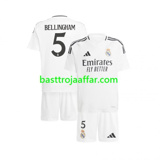 Real Madrid Jude Bellingham 5 Barn Hemma Fotbollströja 2024-2025 Kortärmad