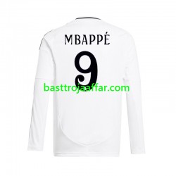 Real Madrid Mbappé Kylian 9 Män Hemma Fotbollströja 2024-2025 Långärmad Real Madrid Mbappé Kylian 9 Män Hemma Fotbollströja 2024-2025 Långärmad