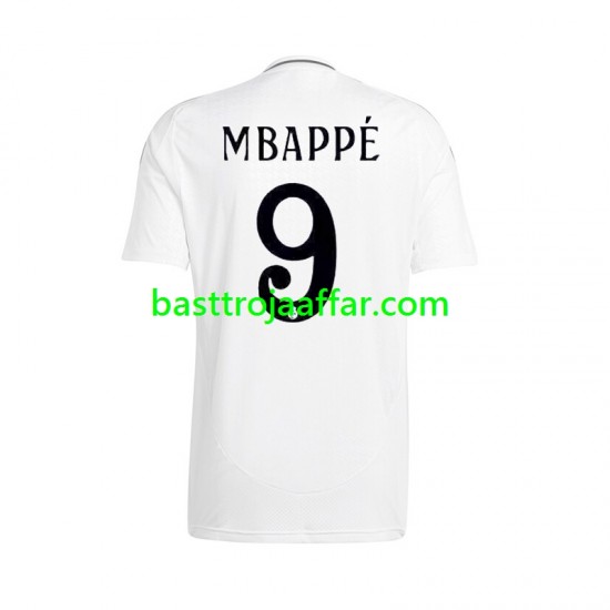 Real Madrid Mbappé Kylian 9 Män Hemma Fotbollströja 2024-2025 Kortärmad