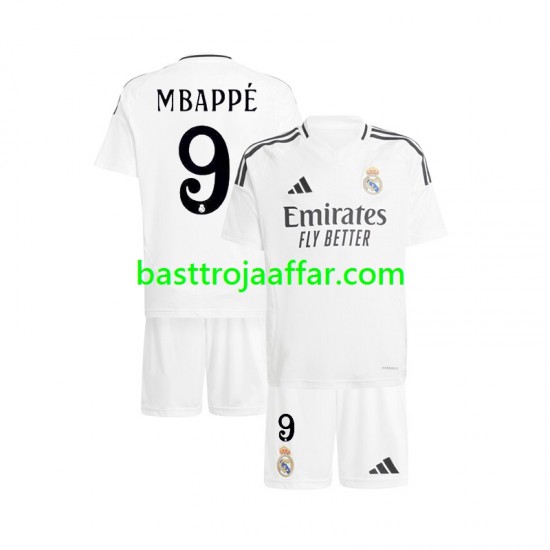 Real Madrid Mbappé Kylian 9 Barn Hemma Fotbollströja 2024-2025 Kortärmad