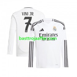 Real Madrid Vinicius Junior 7 Män Hemma Fotbollströja 2024-2025 Långärmad