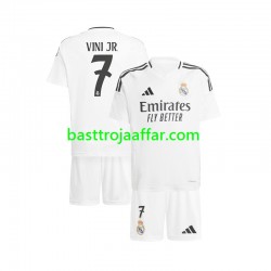 Real Madrid Vinicius Junior 7 Barn Hemma Fotbollströja 2024-2025 Kortärmad