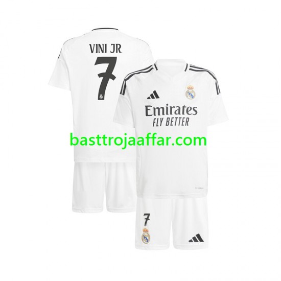 Real Madrid Vinicius Junior 7 Barn Hemma Fotbollströja 2024-2025 Kortärmad