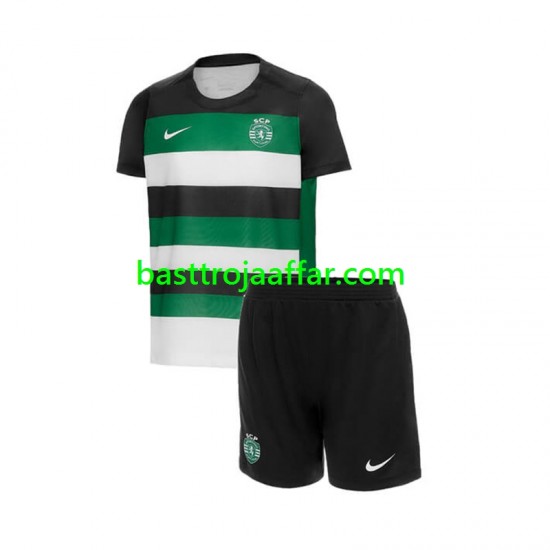 Sporting Lissabon Barn Hemma Fotbollströja 2024-2025 Kortärmad