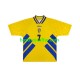 Sverige Henrik Larsson 7 1994 Retro Män Hemma Fotbollströja Kortärmad