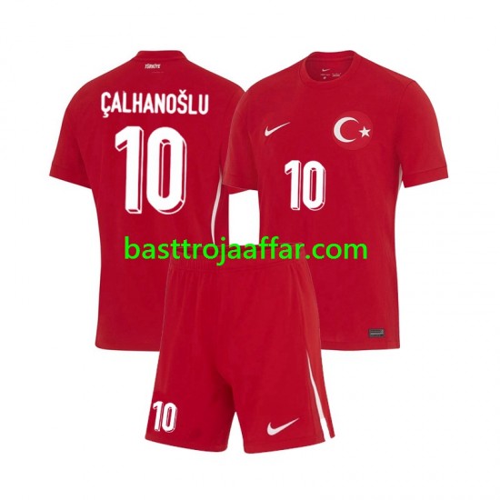 Turkiet Hakan Calhanoglu 10 Barn Borta Fotbollströja Euro 2024 Kortärmad