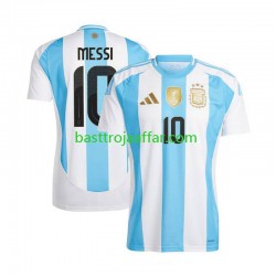 Argentina Lionel Messi 10 Män Hemma Fotbollströja Copa America 2024 Kortärmad Argentina Lionel Messi 10 Män Hemma Fotbollströja Copa America 2024 Kortärmad