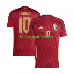 Belgien Romelu Lukaku 10 Män Hemma Fotbollströja Euro 2024 Kortärmad