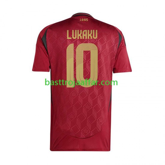 Belgien Romelu Lukaku 10 Män Hemma Fotbollströja Euro 2024 Kortärmad