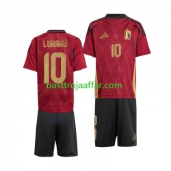 Belgien Romelu Lukaku 10 Barn Hemma Fotbollströja Euro 2024 Kortärmad