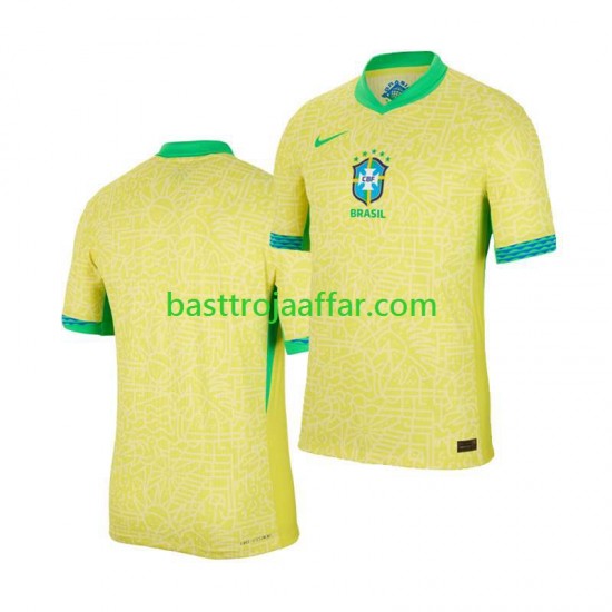 Brasilien Män Hemma Fotbollströja Copa America 2024 Kortärmad