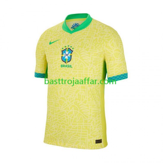 Brasilien Män Hemma Fotbollströja Copa America 2024 Kortärmad