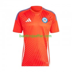 Chile Män Hemma Fotbollströja Copa America 2024 Kortärmad Chile Män Hemma Fotbollströja Copa America 2024 Kortärmad