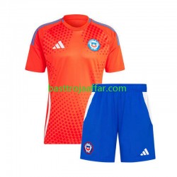 Chile Barn Borta Fotbollströja Copa America 2024 Kortärmad Chile Barn Borta Fotbollströja Copa America 2024 Kortärmad